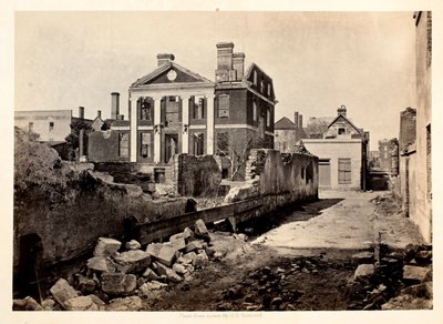 Ruins of the Pinckney Mansion, Charleston S.C. by George N. Barnard